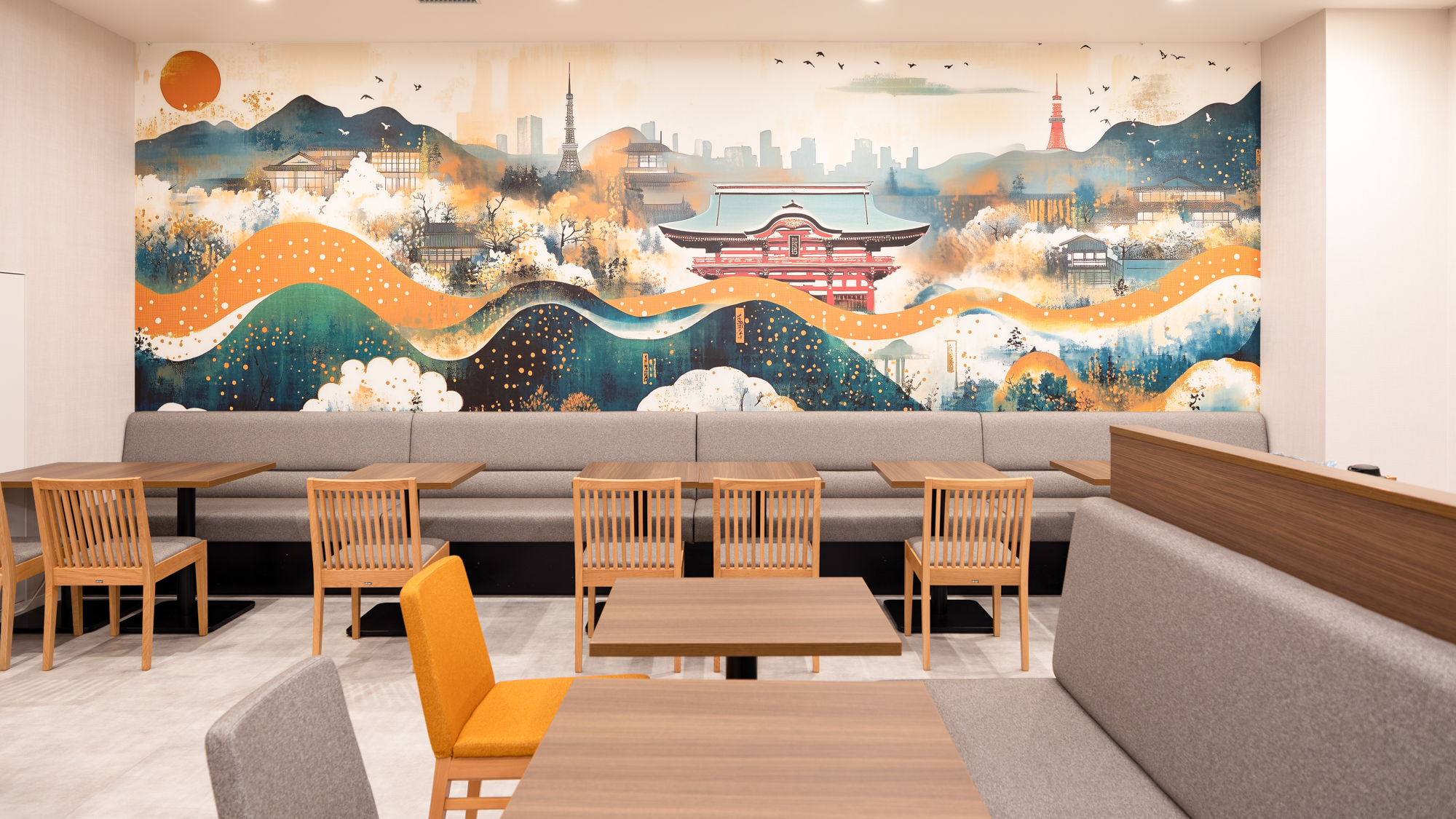 【ライブラリーカフェ】滞在中も旅の楽しみが続く、くつろぎの空間