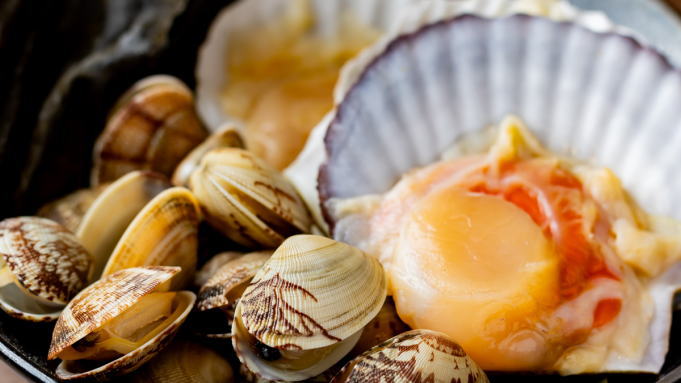 【夕食】魚介で贅沢に！