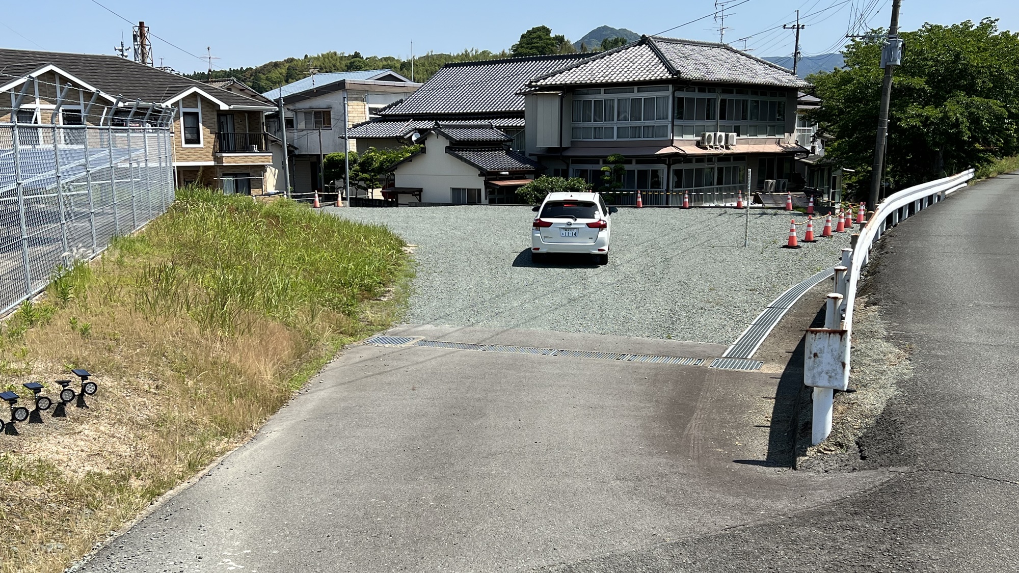 ⑨駐車場に到着です。