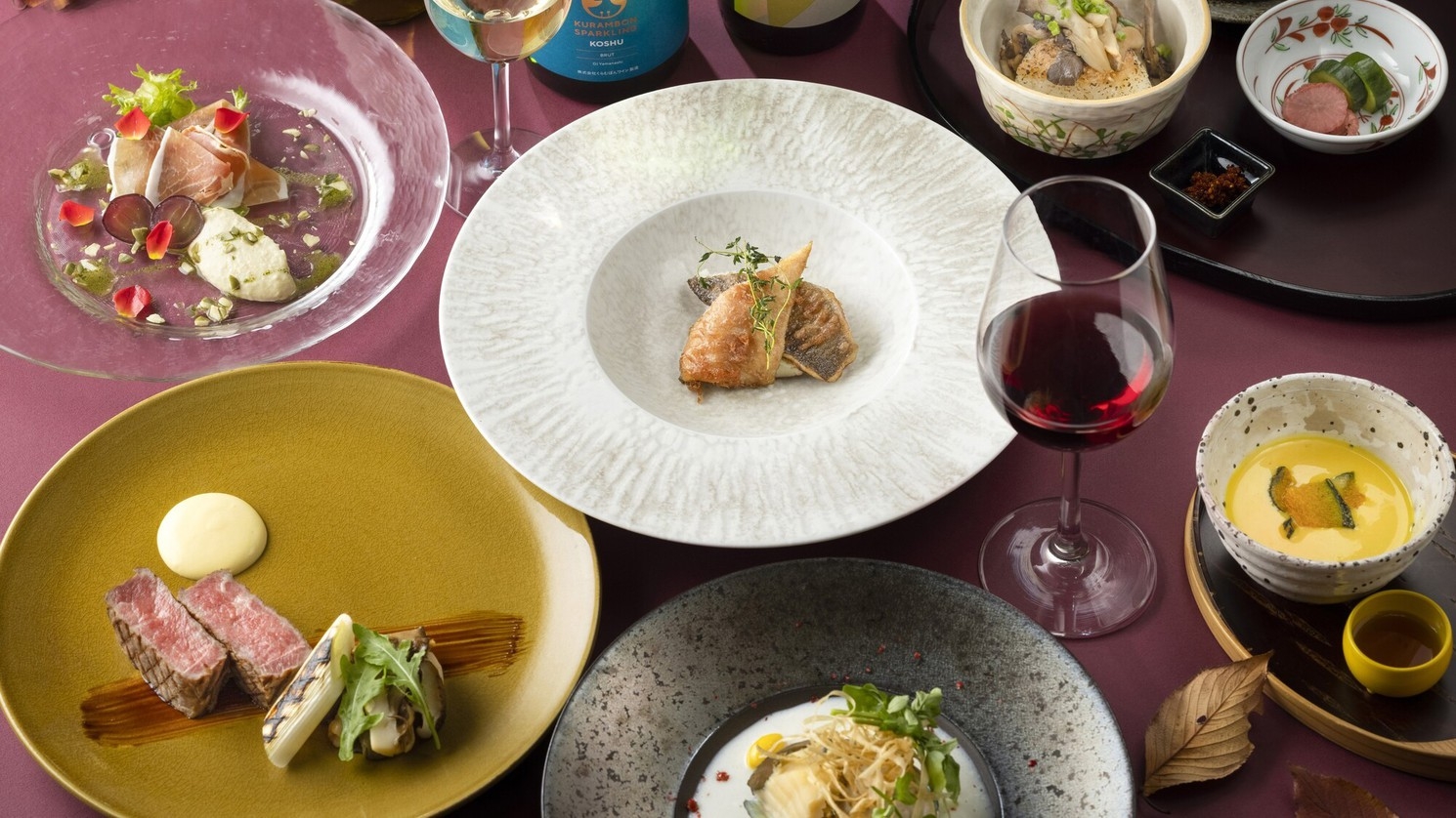 【季節の限定コース料理】Seasonal Dinner stay（2食付）