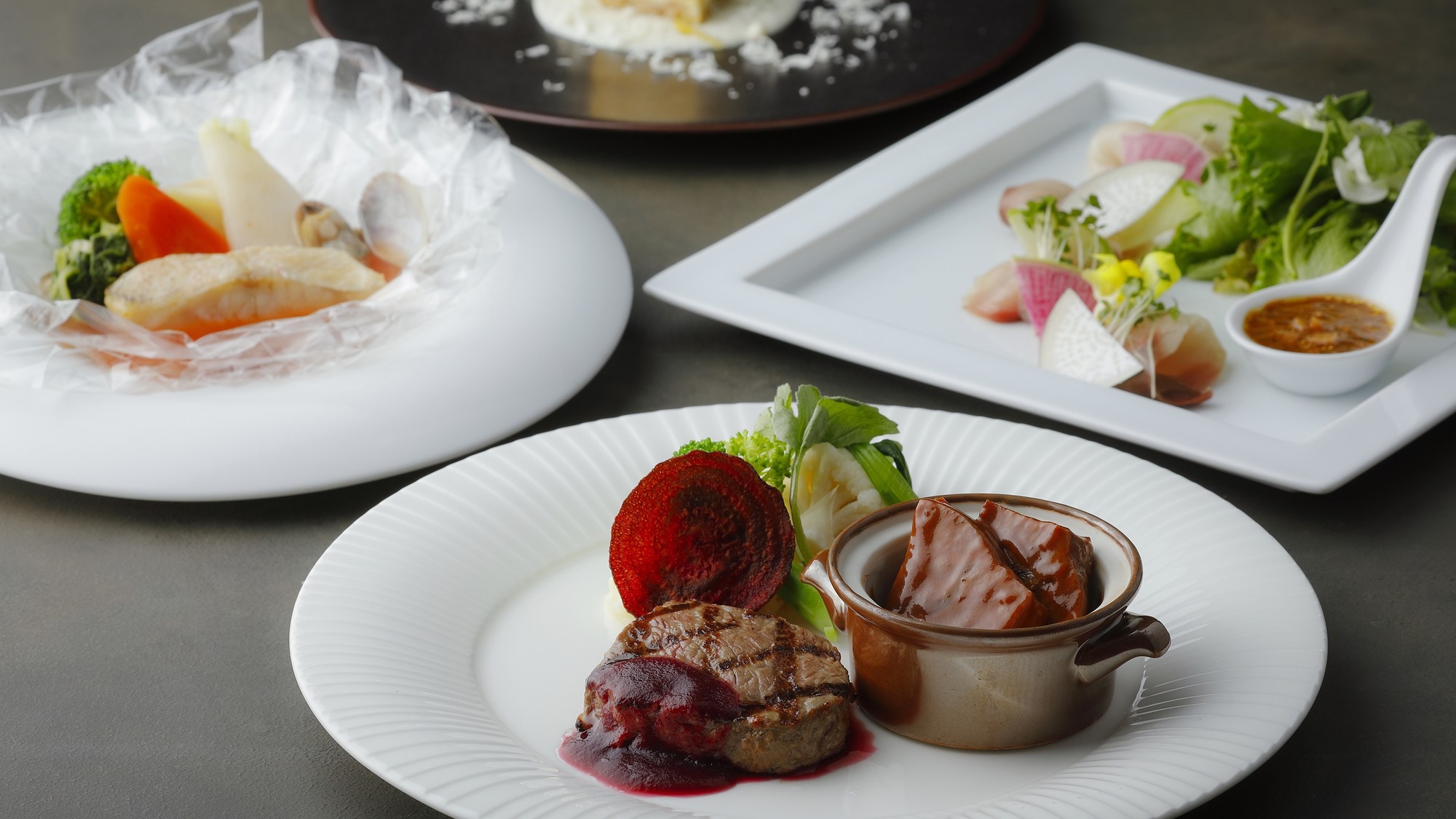 国産牛がメインのGrill Dinner付プラン(2食付）Grill　Course