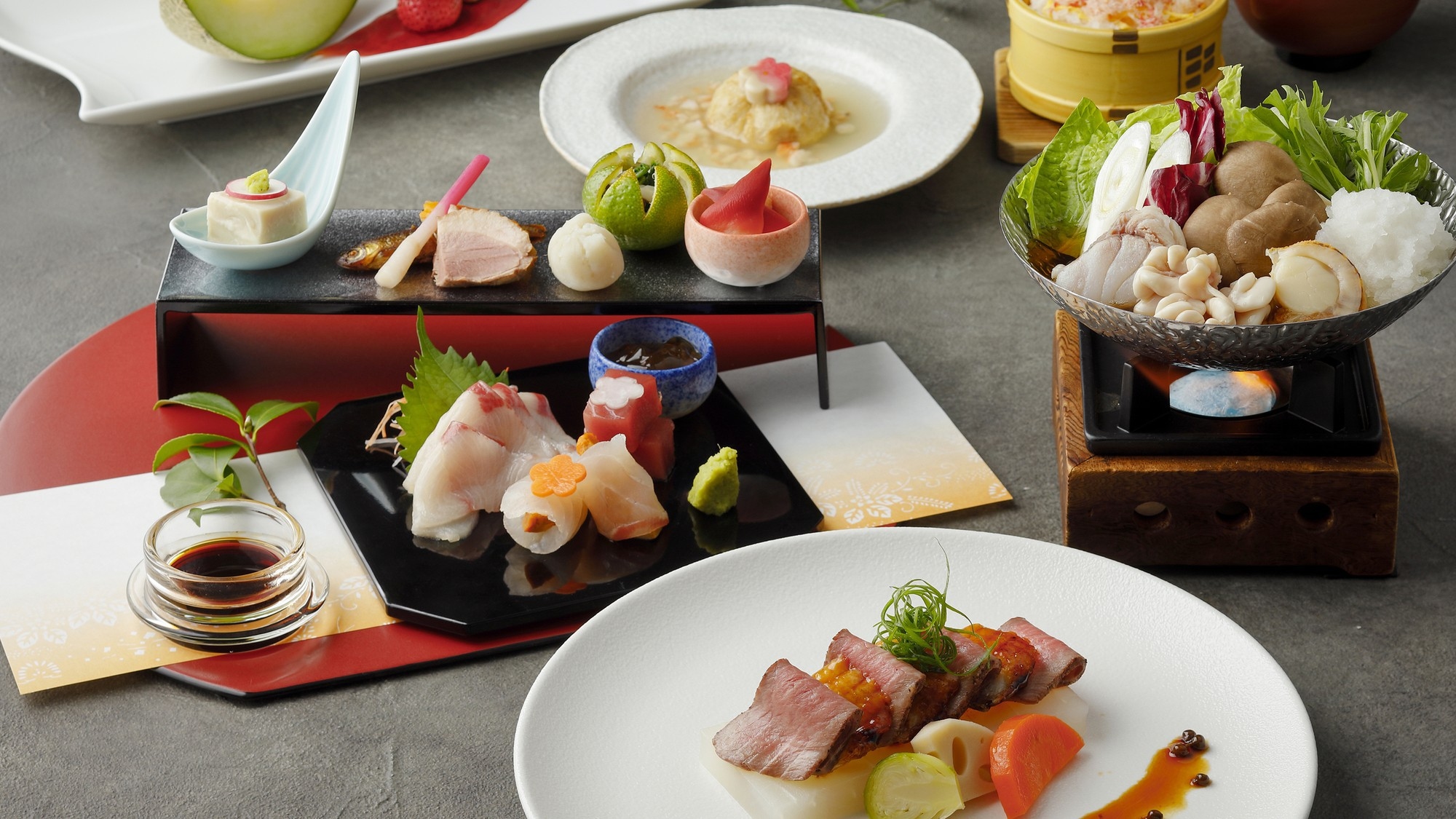 【15％OFF】【楽天スーパーSALE】近江牛と滋賀の美食を味わう和コース(2食付)