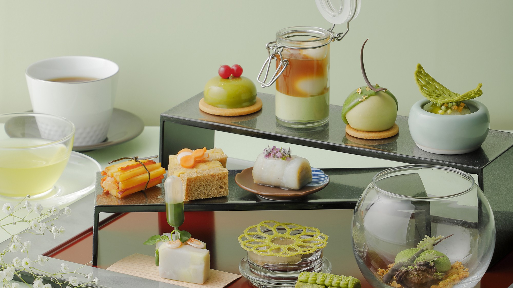 歴史の香りを感じお茶のスイーツを楽しむアフタヌーンティー 