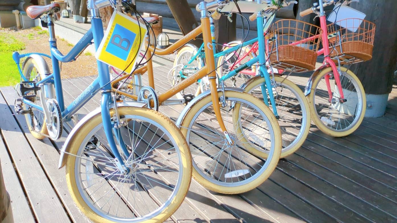 宿泊者無料レンタサイクルで夕食までのひと時を楽しもう※予約不可