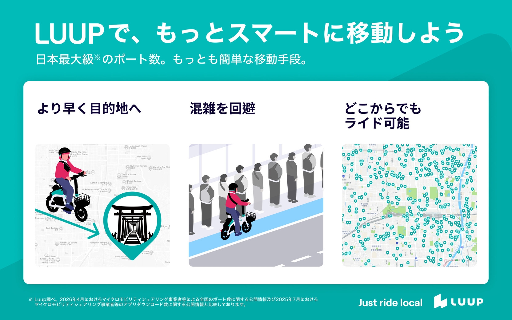 【Luup 6時間乗り放題パス付プラン】大阪の街を周遊しよう！！　　朝食ビュッフェ付