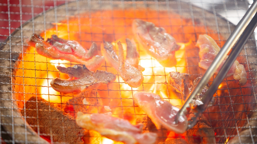 薩摩地鶏の炭火焼き