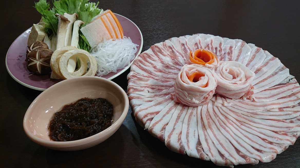 【夕食・しゃぶしゃぶ食べ放題】（朝食付）★『アグー豚』の９０分沖縄しゃぶしゃぶ食べ放題プラン★