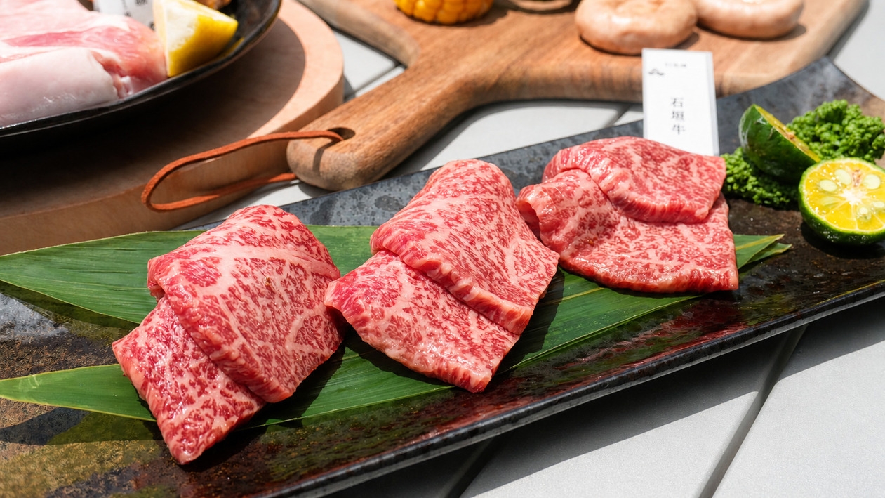 【リゾートBBQ　1泊2食】沖縄ブランド肉充実！星降るテラスの贅沢ナイトBBQ