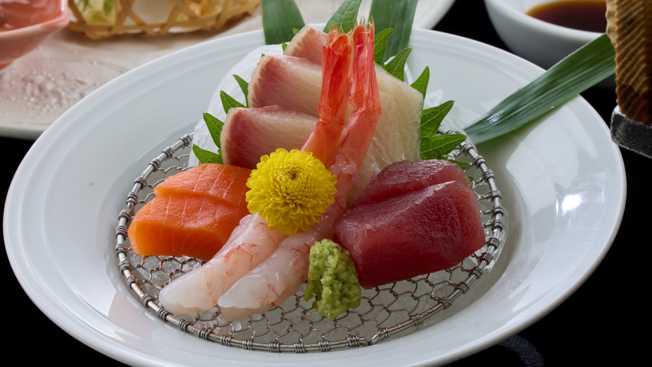 新潟うまいもん会席★新潟和牛せいろ蒸し・ヤナギガレイの焼き物など★夕食会場／ゆごや又個室