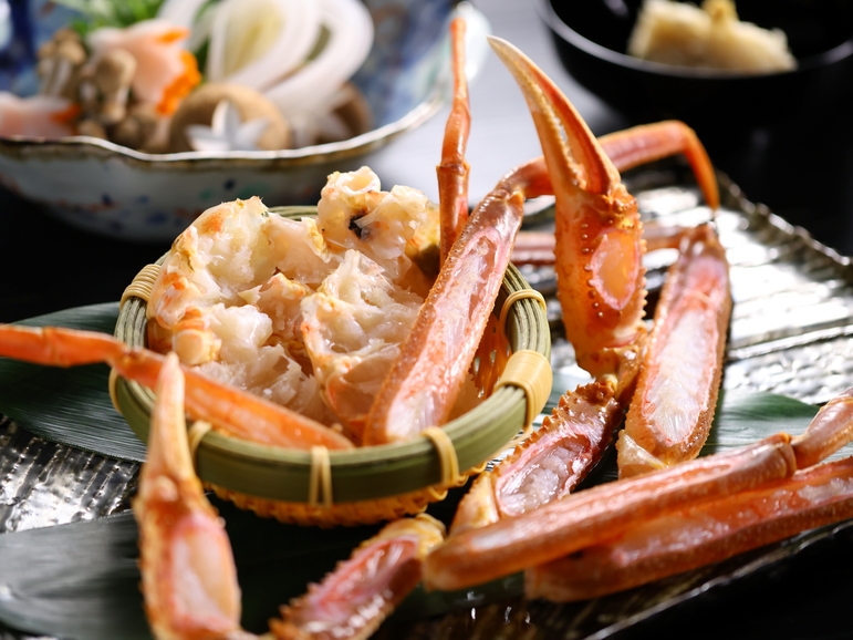 【松葉蟹会席】冬の味覚★タグ付き松葉蟹を贅沢に1人【1.5杯】付！