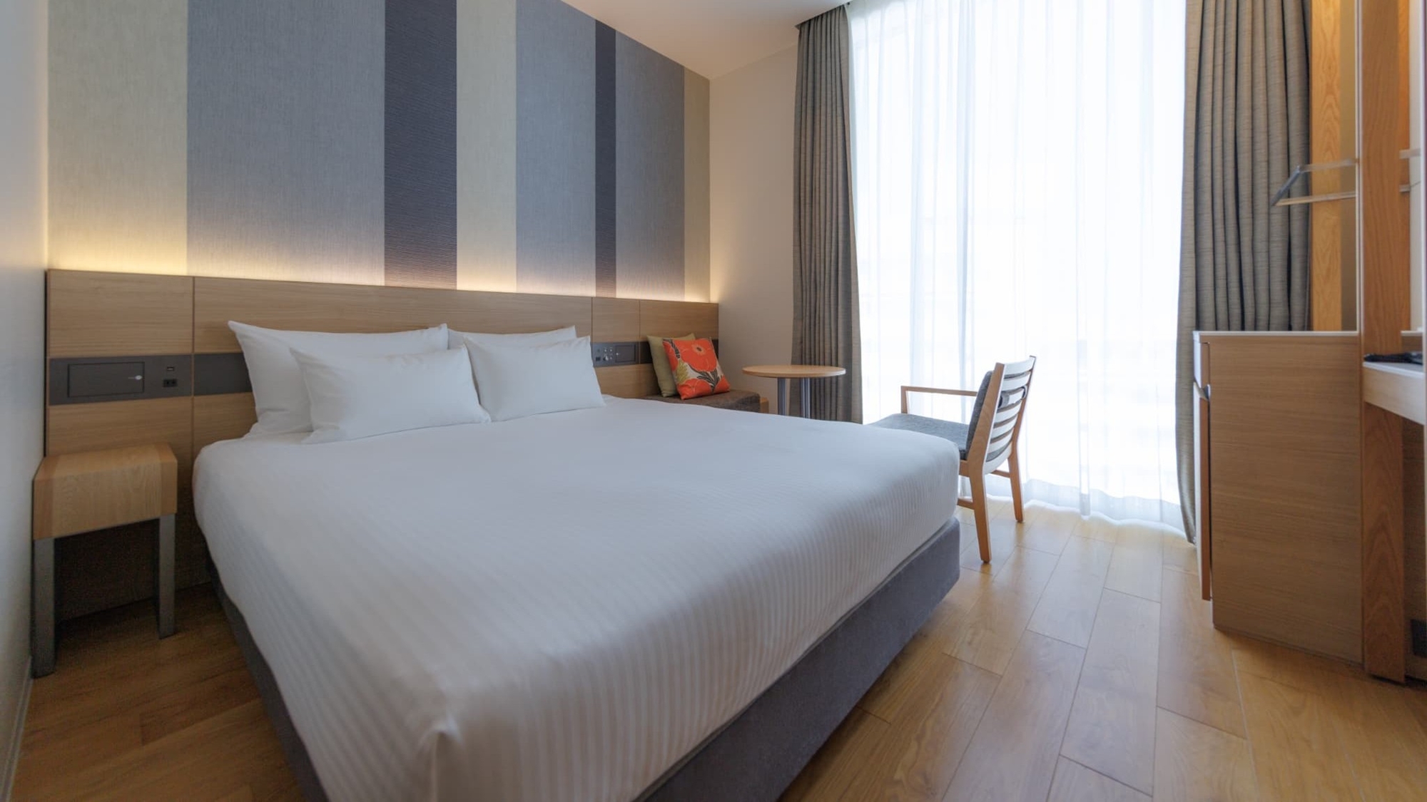 スーペリアダブル｜23㎡｜160cm幅ベッド1台｜洗い場付バス・トイレ別