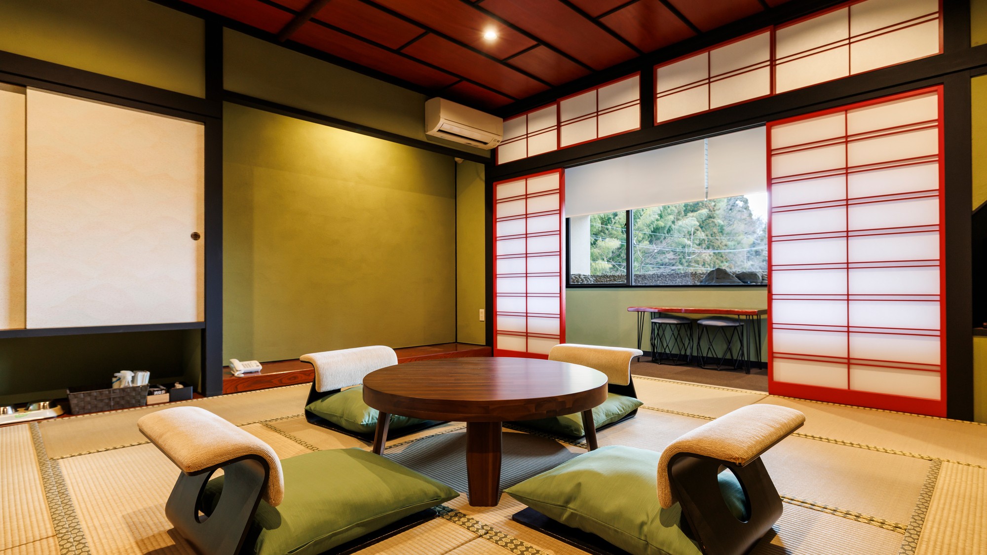 福井の天然素材特別客室「あさくら」【露天風呂・ベッド付客室】