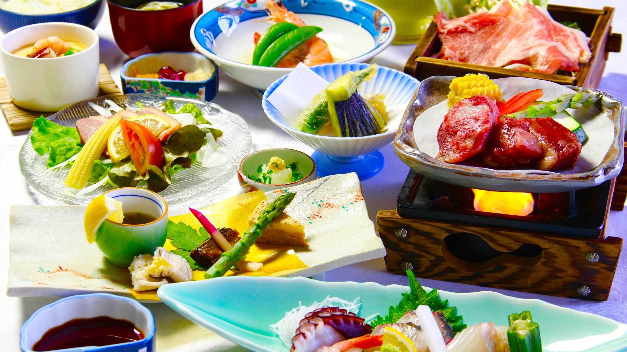 1泊2食【焼酎バー＆庭園露天風呂貸切付】おおいた和牛と郷土料理を満喫【プレミアム・由布会席】