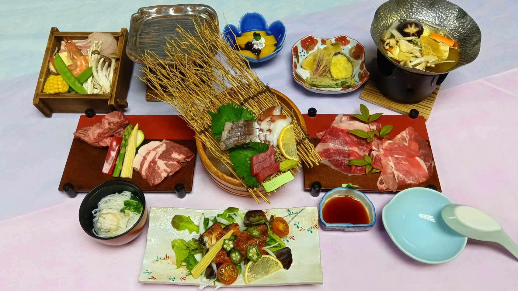 ＜8月限定＞【焼酎バー＆庭園露天風呂貸切付】【日田会席】