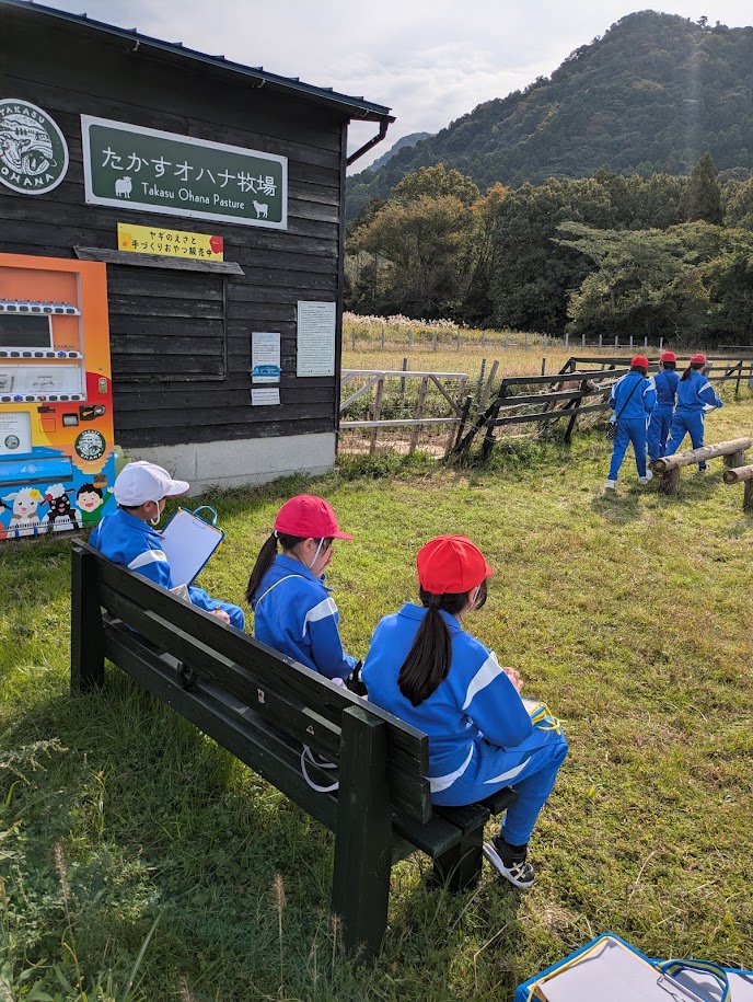 小学校から写生遠足