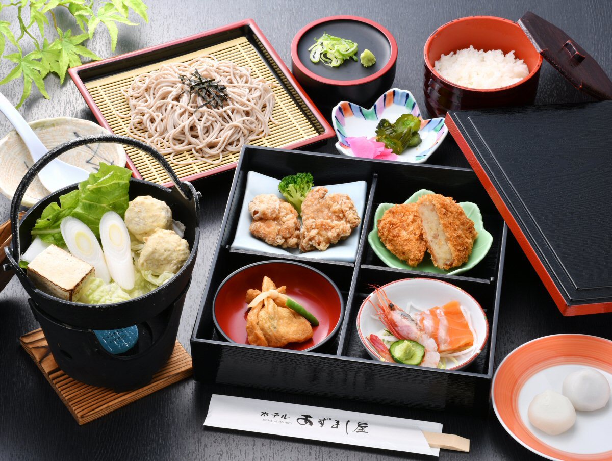 【期間限定】ビジネス応援【2食付】鶏つみれ鍋・ご当地黒石牡丹そばのご夕食※〜6/27