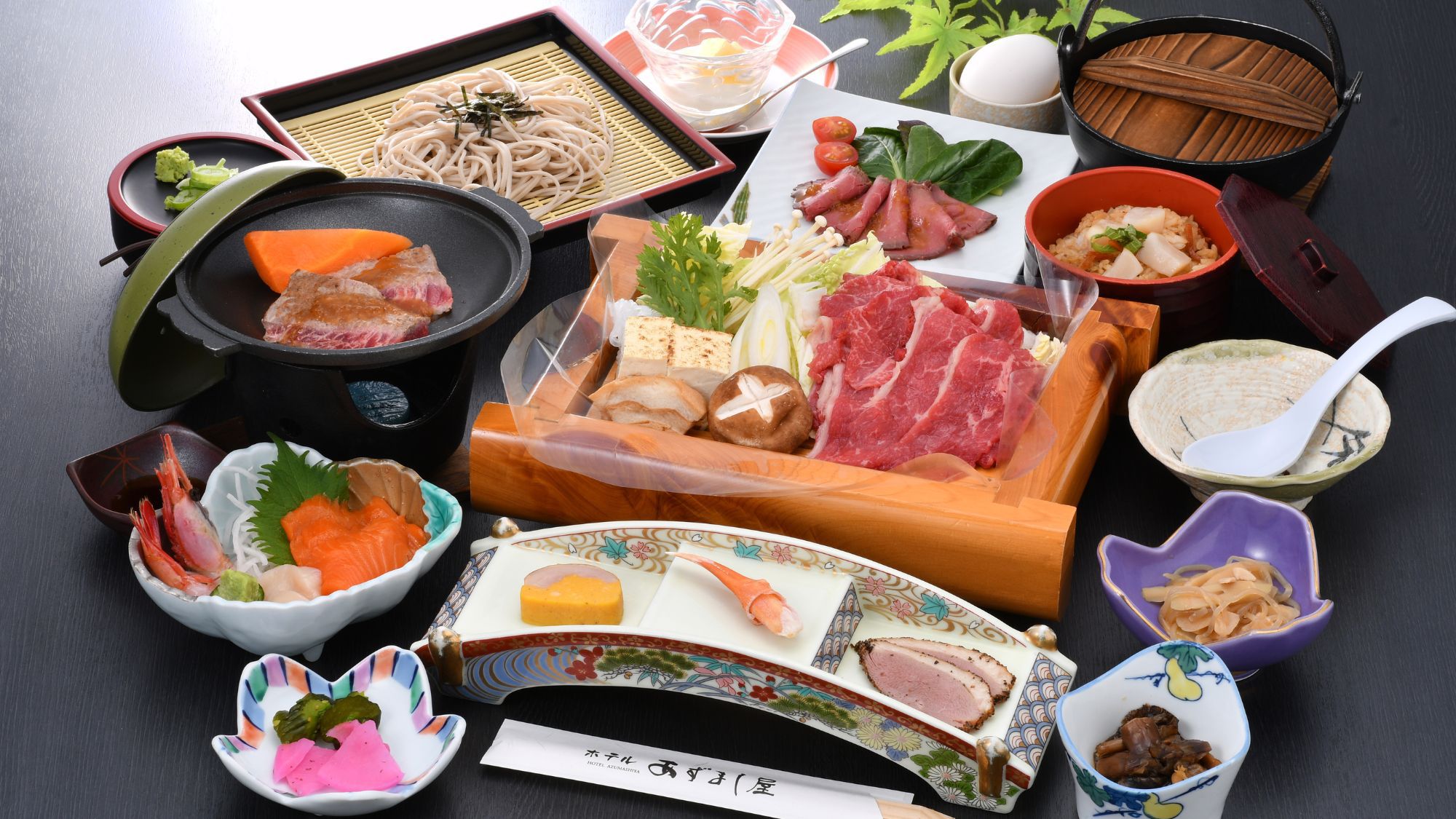 【基本〇旨さとろける♪津軽たにかわ牛すき焼き〇あずましやスタンダード和食膳＜1泊2食＞