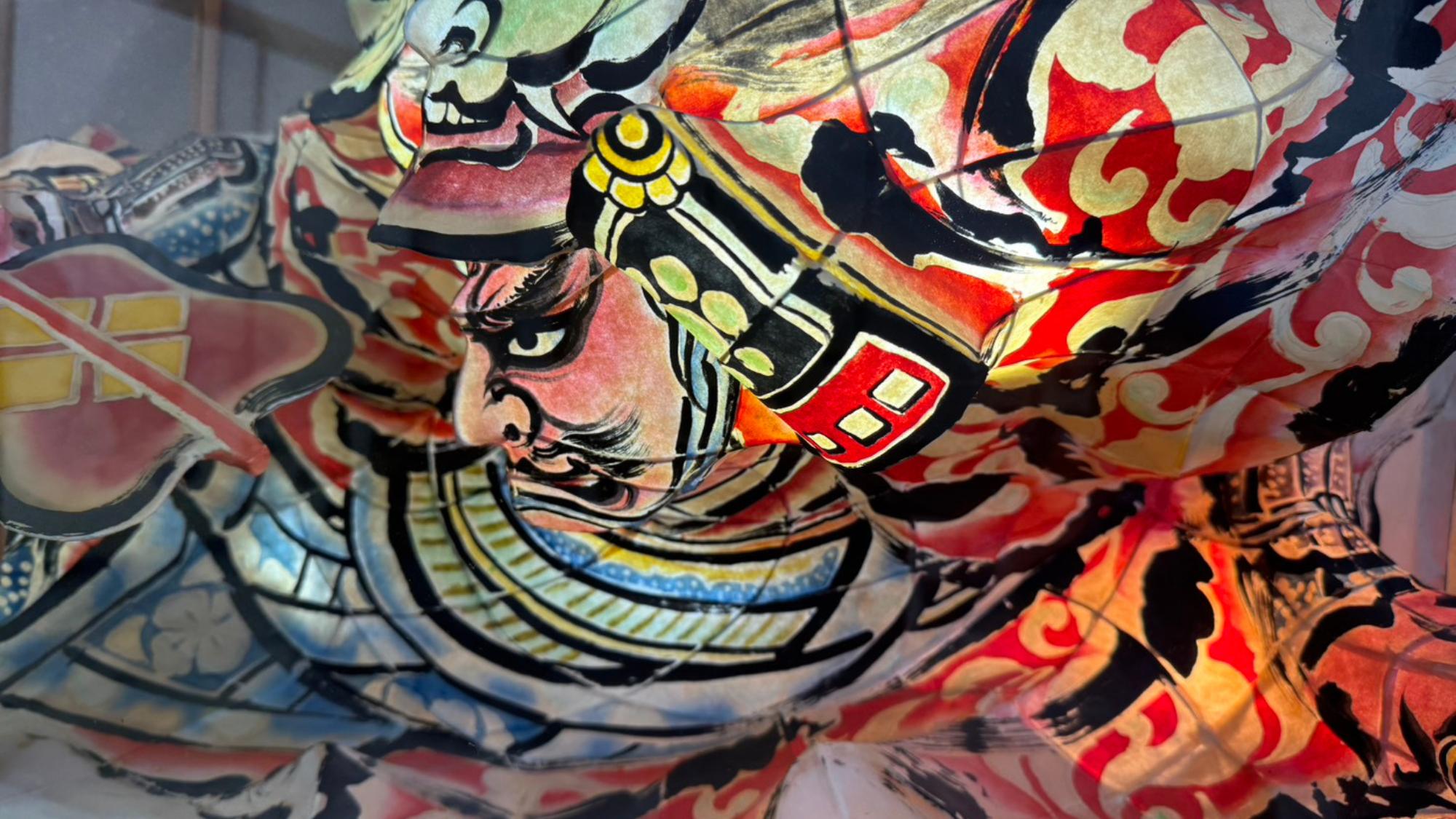 【ねぷた】お食事処に置かれているのは、青森ならではの伝統のお祭り「ねぷた