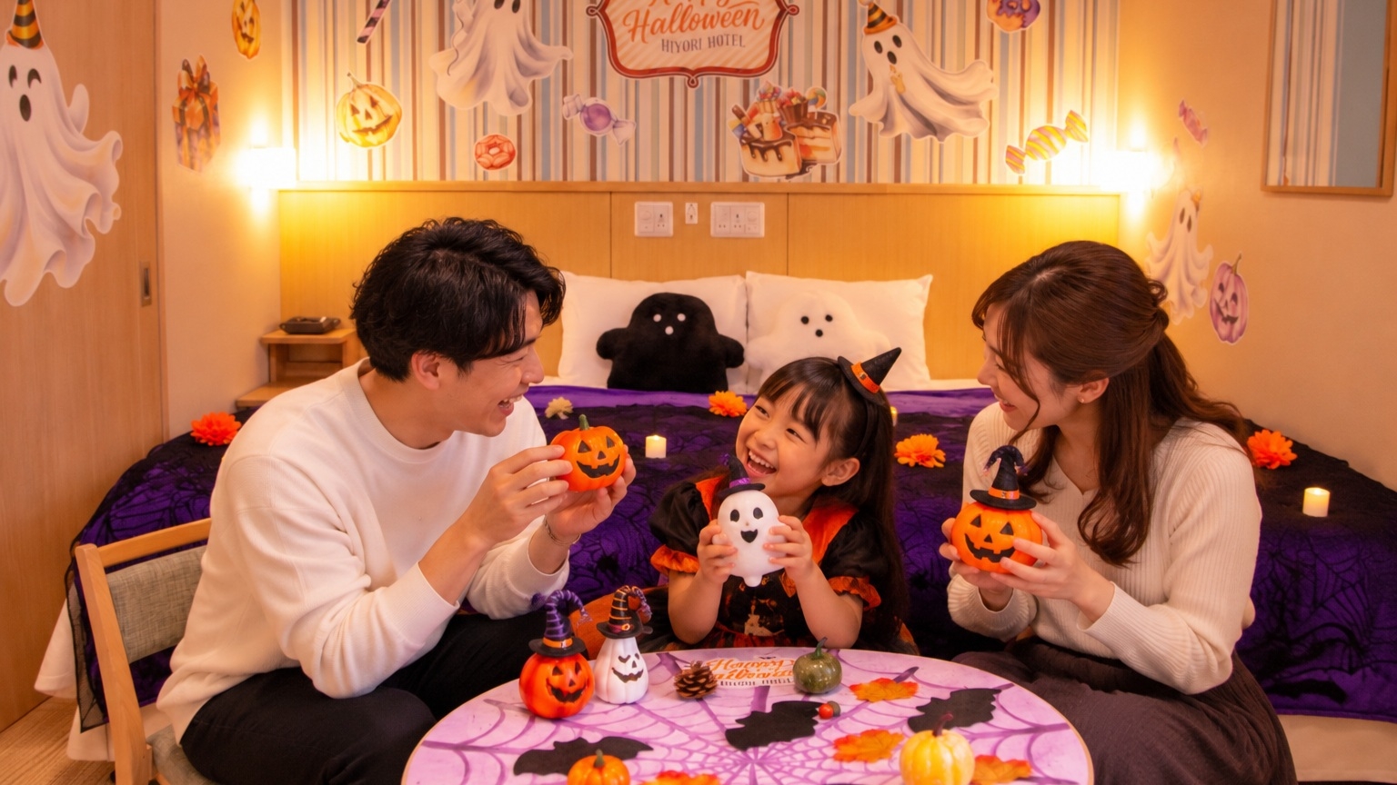 【室数限定】おばけたちが開く秘密のハロウィンパーティへご招待【朝食付き】