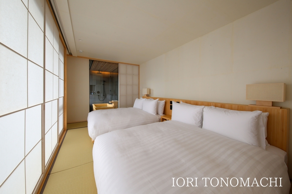 【夕朝食付き・ブリしゃぶ】IORI TONOMACHI 山中和紙に包まれる町家/伝統美・檜風呂