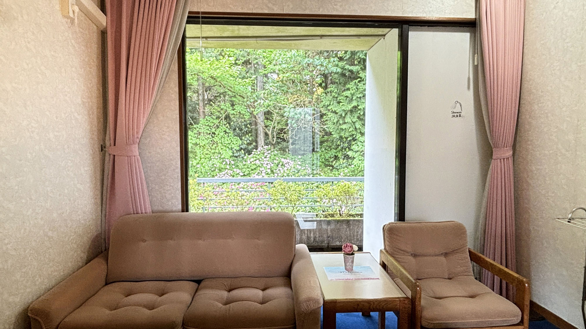 ・【ツイン】2名用ソファーとシングルソファーを設置