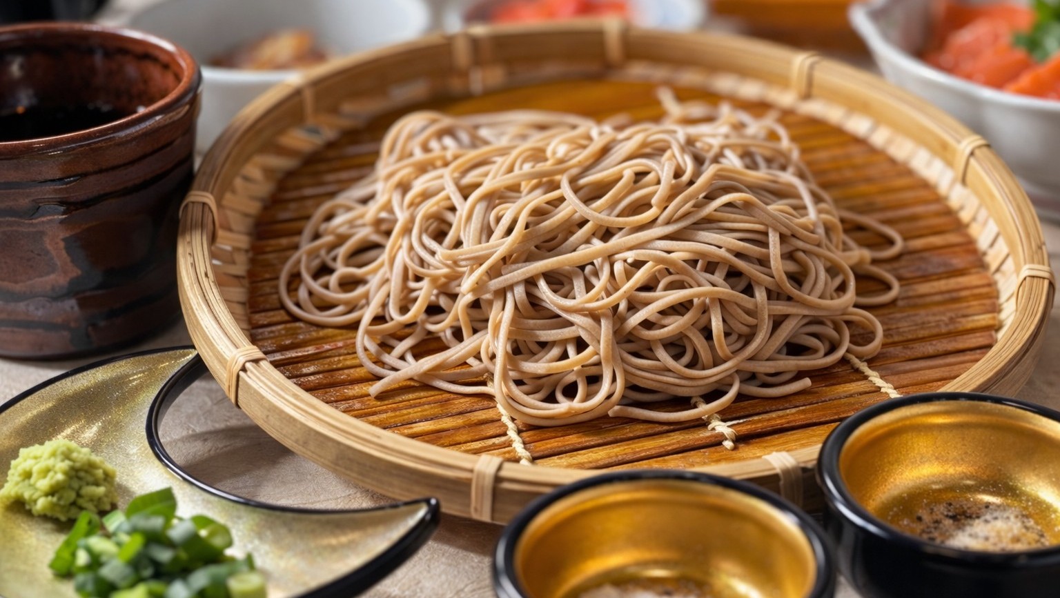 自社蕎麦処「悠楽」の香り高い十割田舎蕎麦