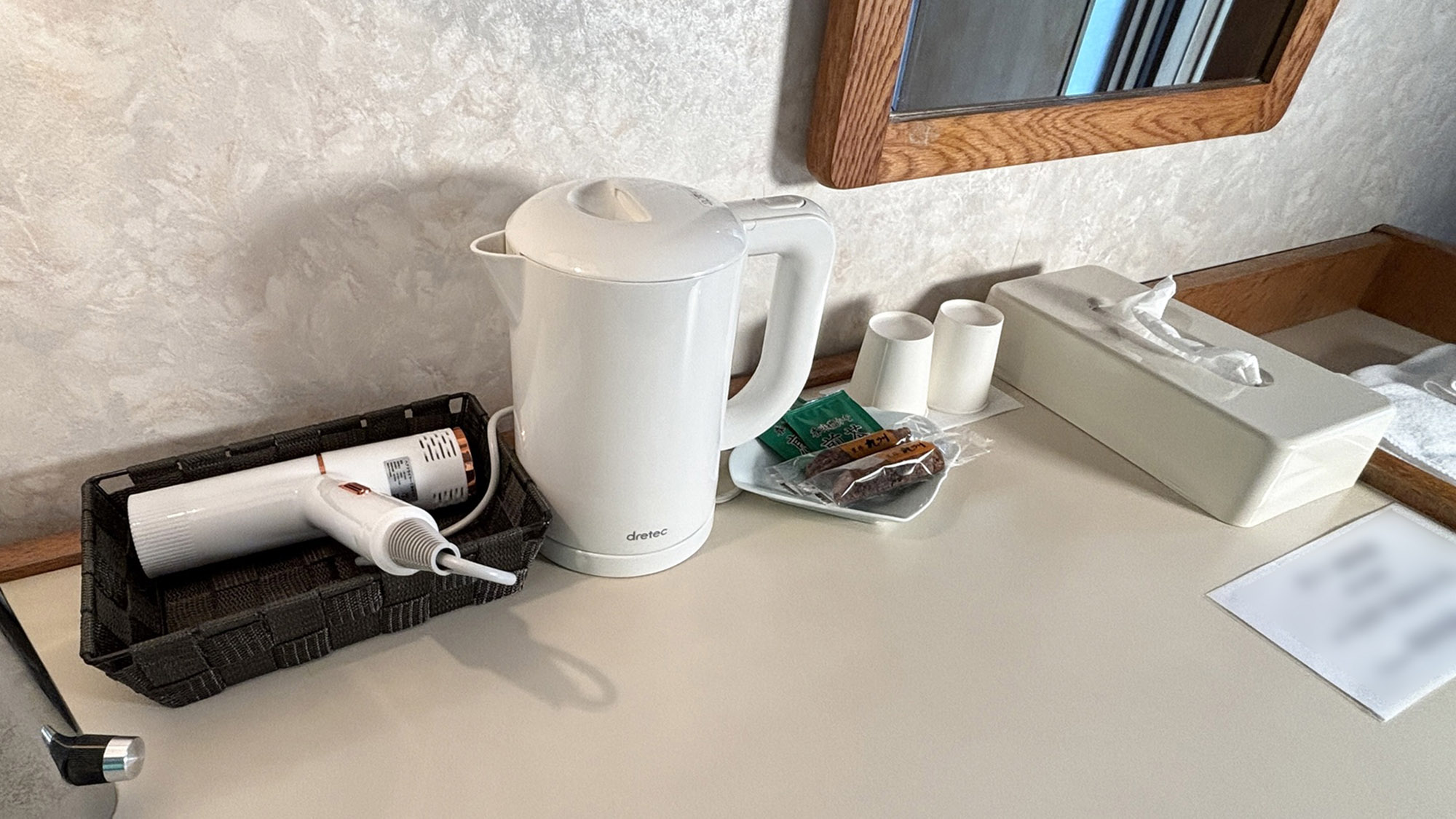 ・【ツイン・アメニティー】ドライヤー・ケトル・タオル・ティーパックなどご用意