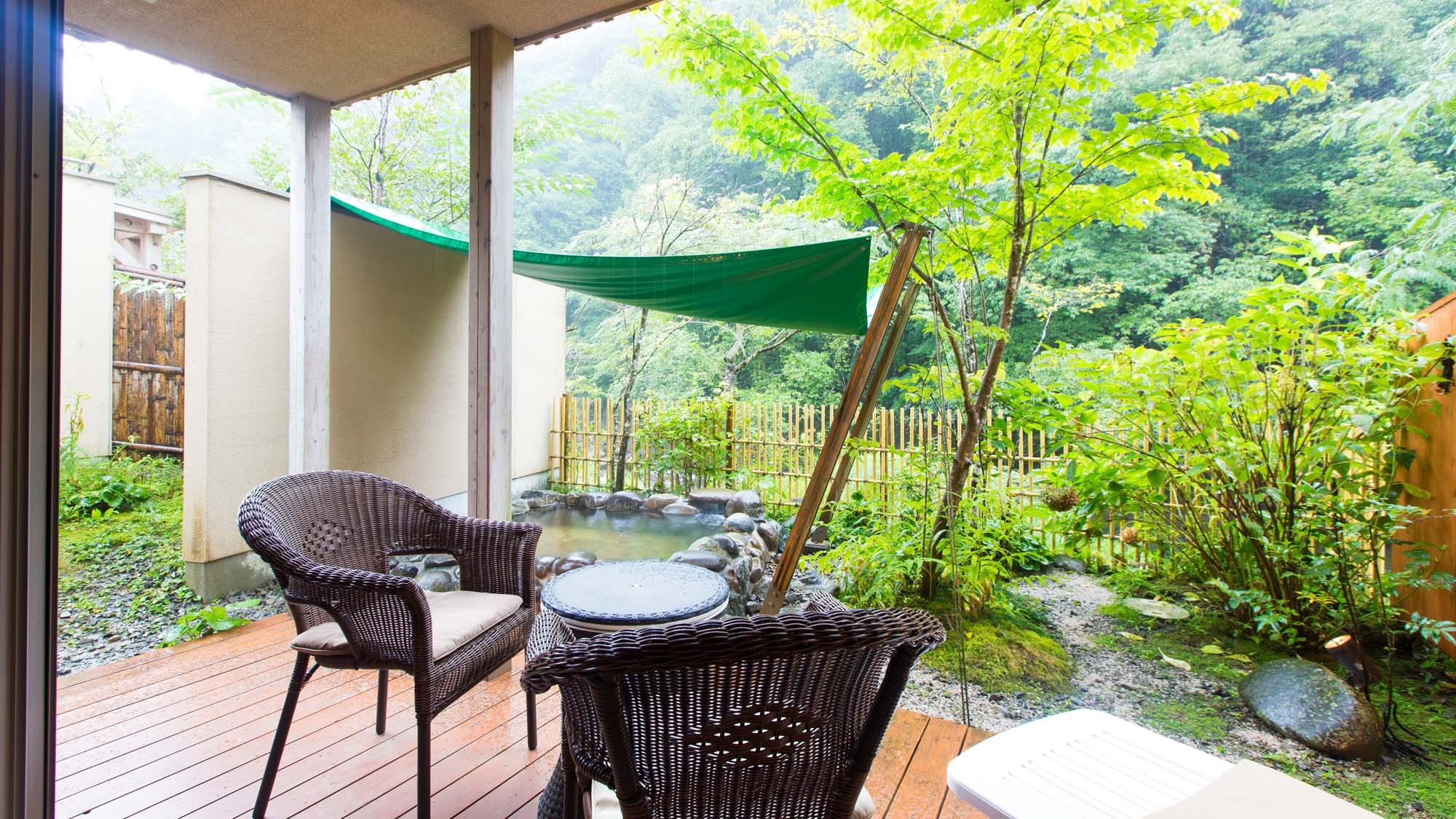 【お盆旅　8/8〜17｜期間限定１泊２食】露天風呂付き離れの客室で森と一体化する木漏れ日リトリート