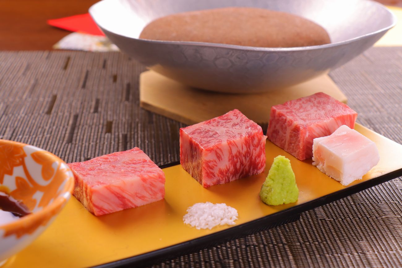 日本一の宮崎牛　石焼