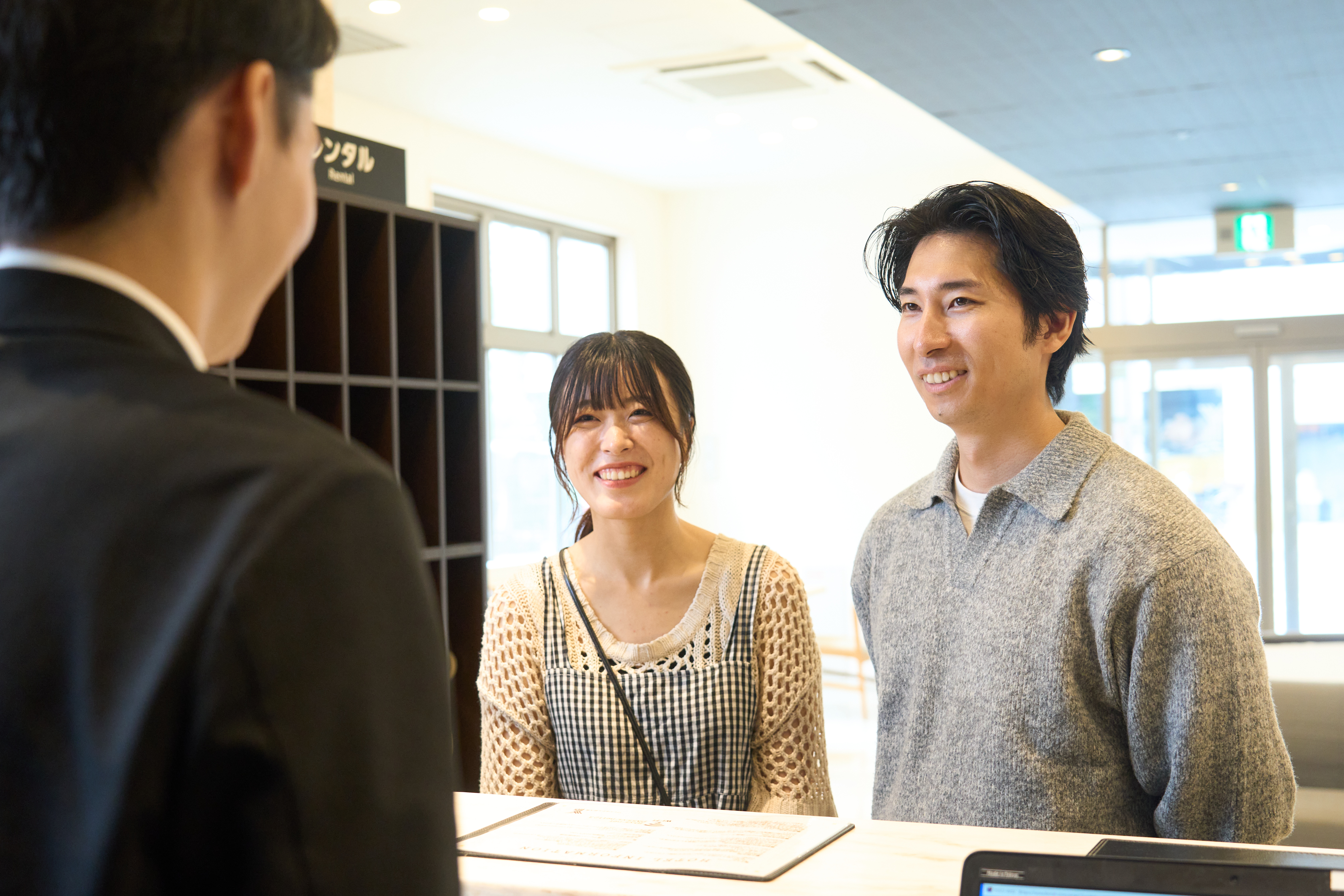 チェックイン風景