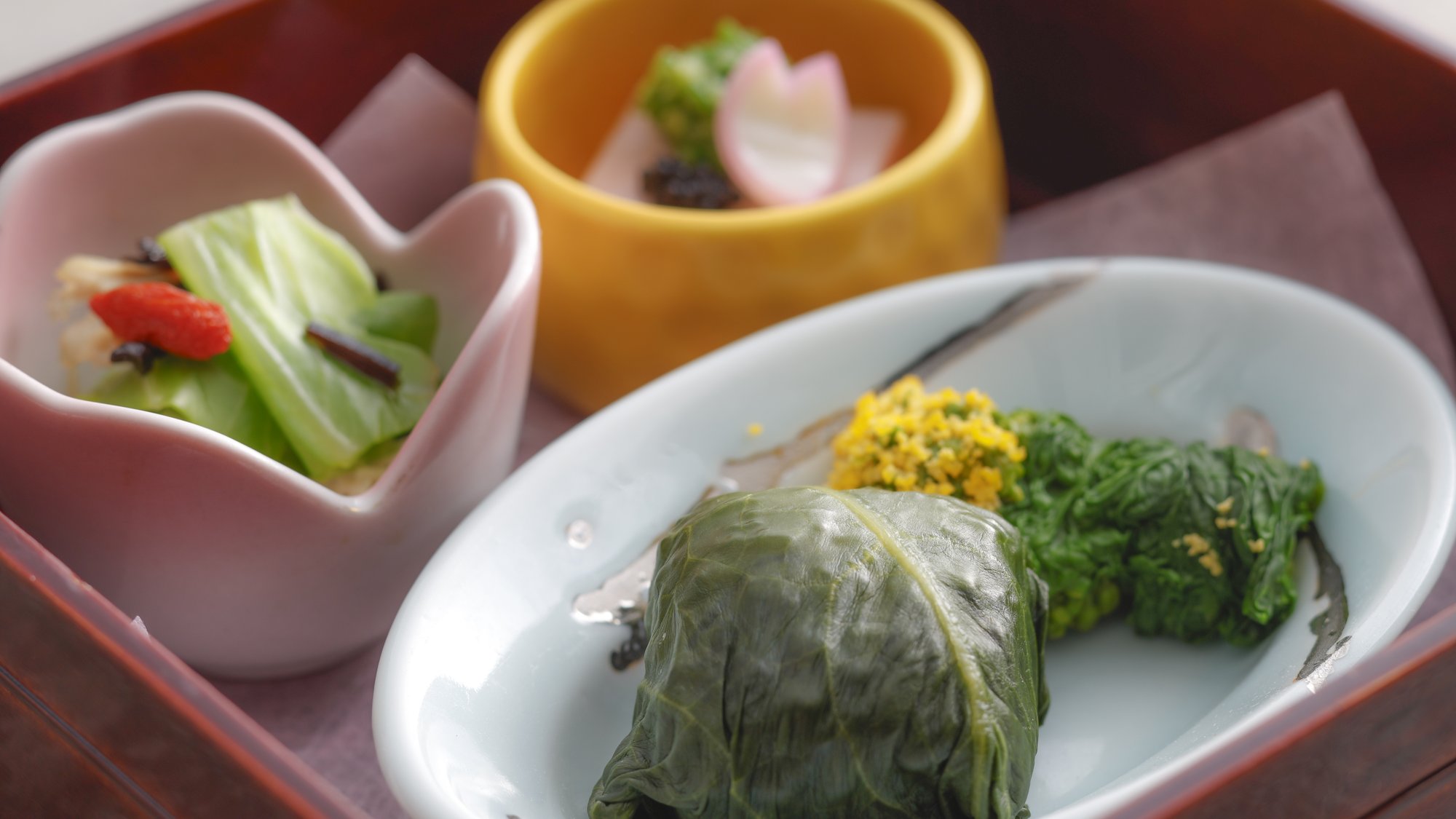 【季節の会席】春(2026年3月～5月)前菜　熊野路春の味覚