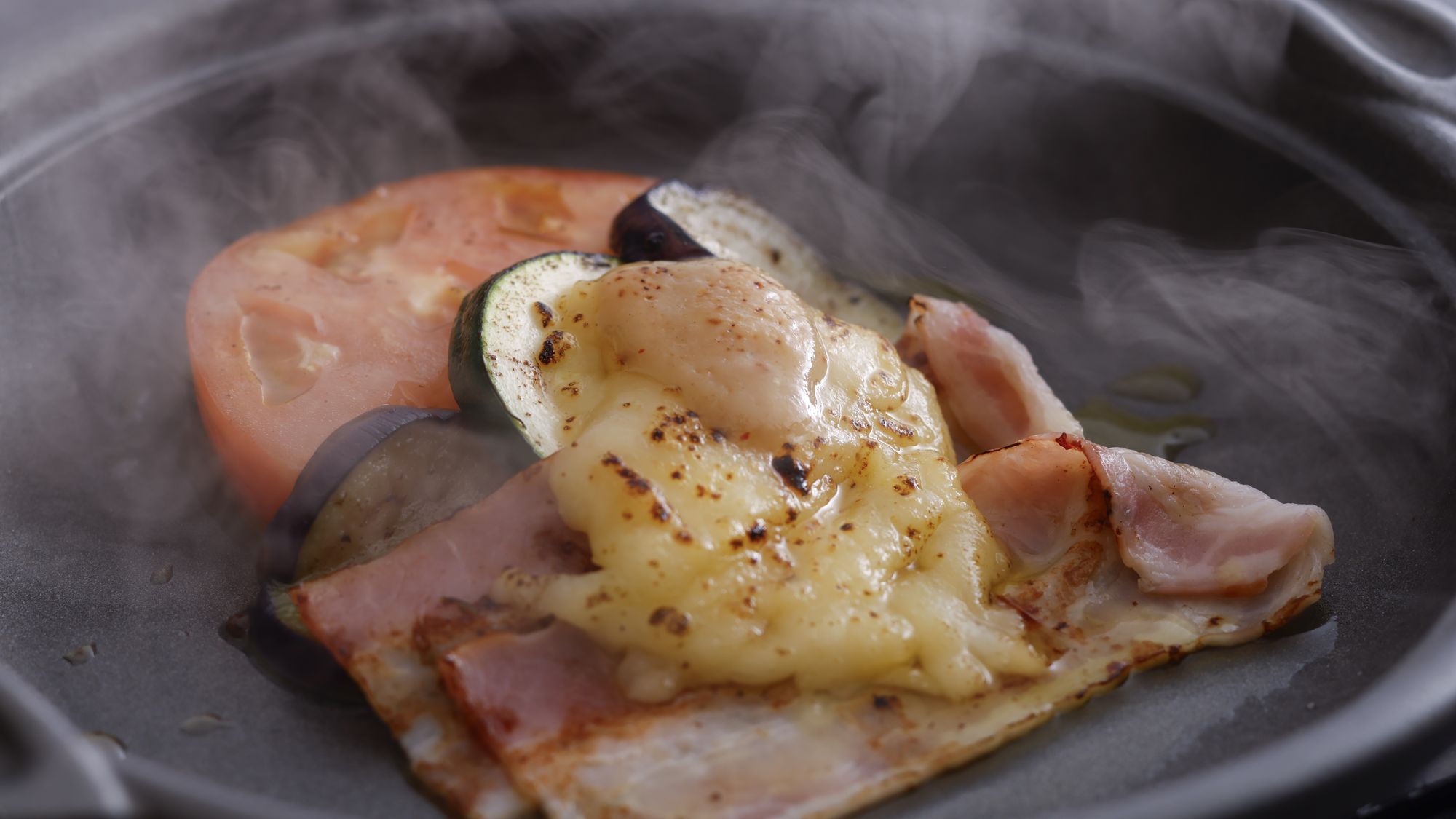 【朝食】陶板焼き