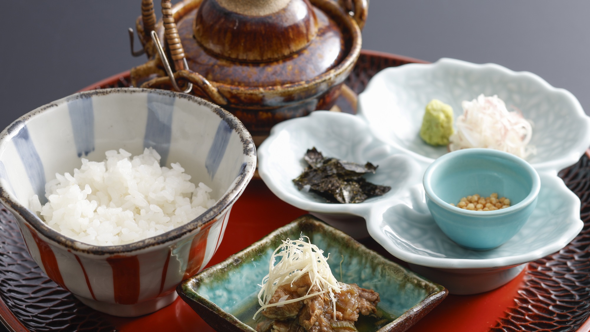 【特別会席】秋（2026年9月～11月）食事　牛すじ茶漬け