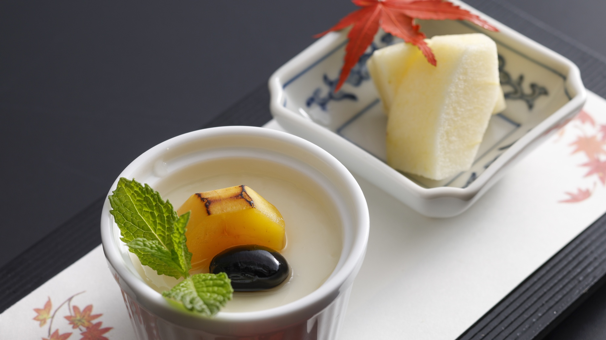 【特別会席】秋（2026年9月～11月）水菓子　豆乳プリン