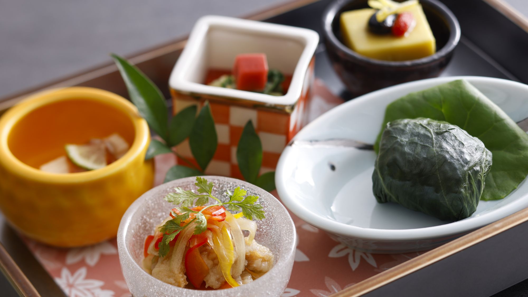 【土地の恵み会席】冬(2025年12月～2026年2月)前菜　熊野路冬の味覚