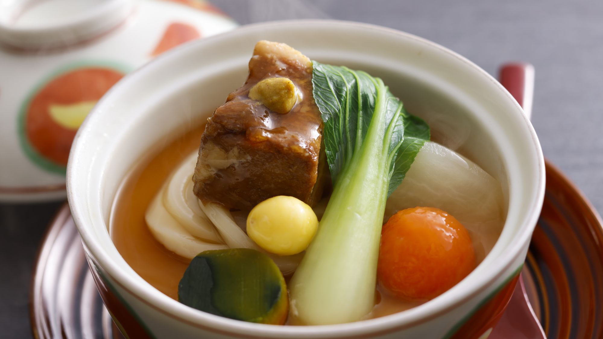 【土地の恵み会席】冬(2025年12月～2026年2月)蓋物　角煮玉〆