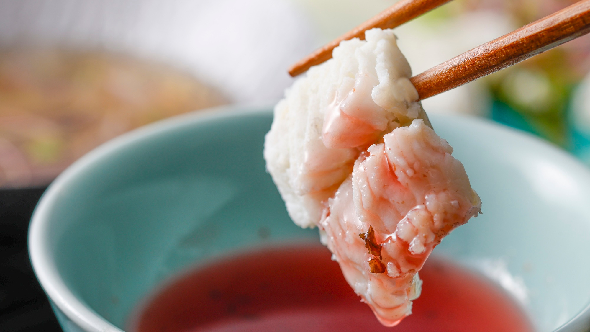 【特別会席】夏(2026年6月～8月)台の物　鱧しゃぶ　梅オリーブつけタレ