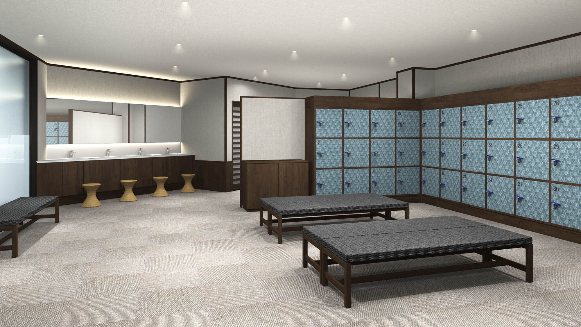 脱衣所（2025年12月リニューアル）