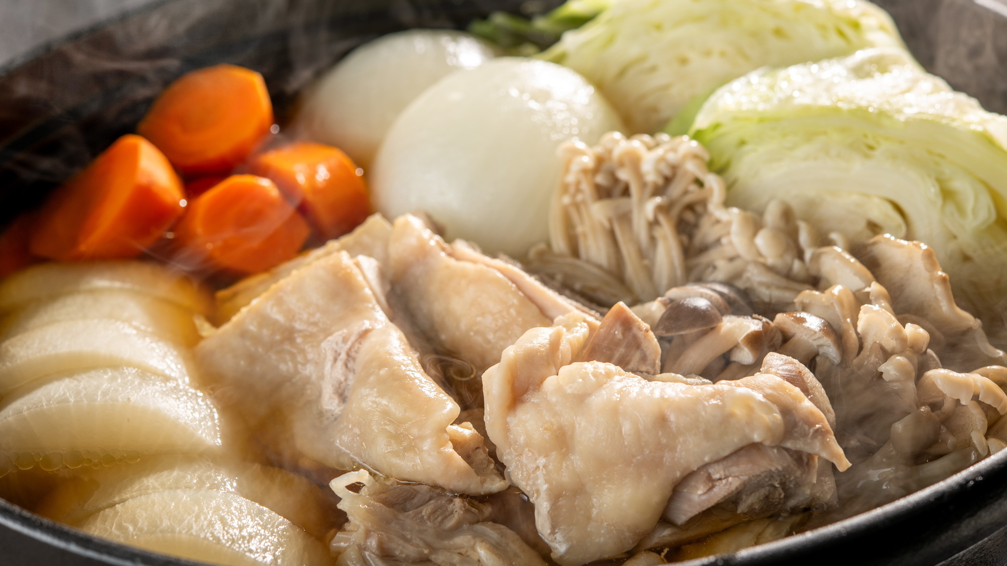 【朝食】上州野菜と赤城鶏