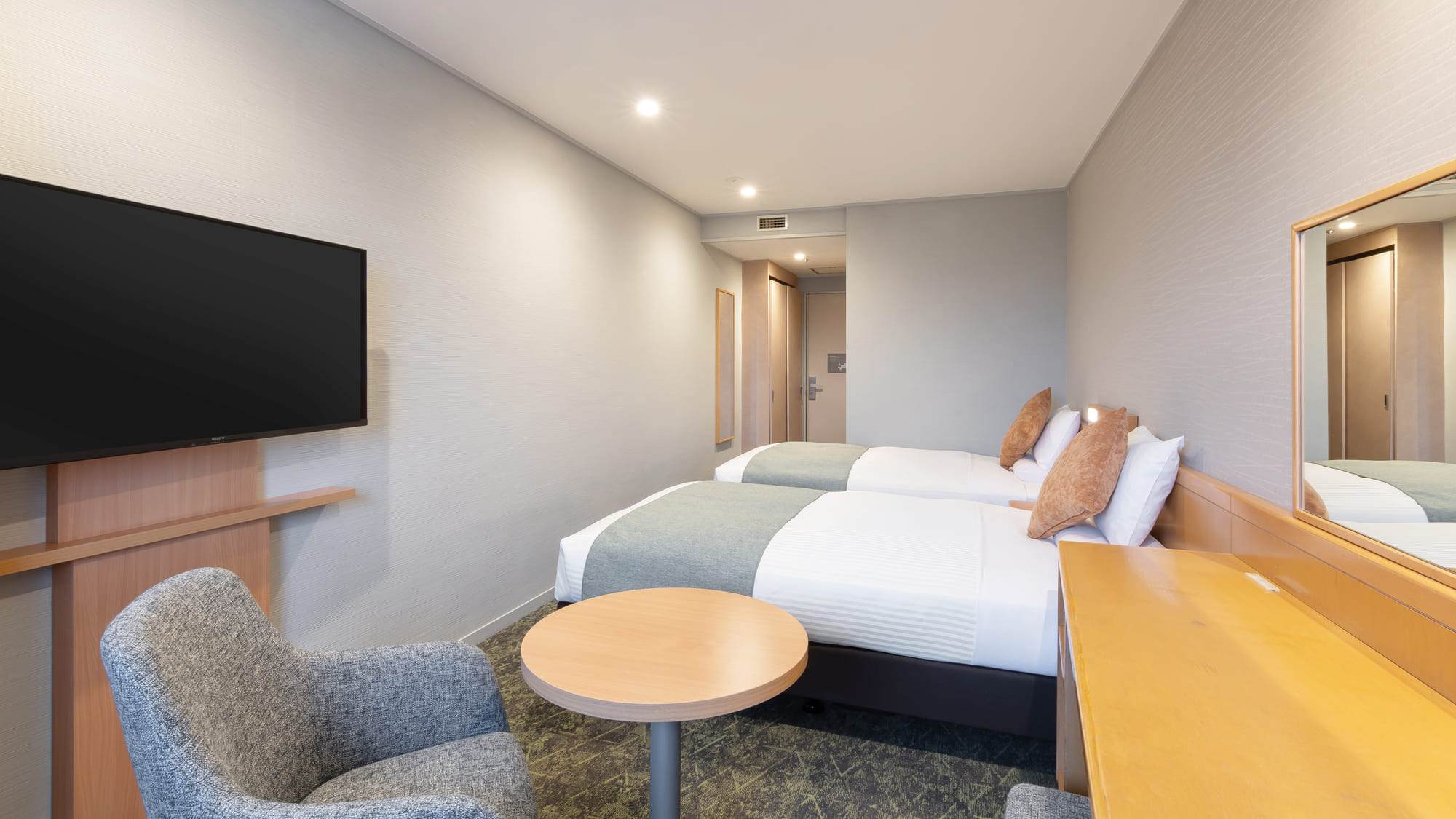 ＜2025年12月リニューアル＞ツインルーム 5階フロアにあるツインタイプの洋室