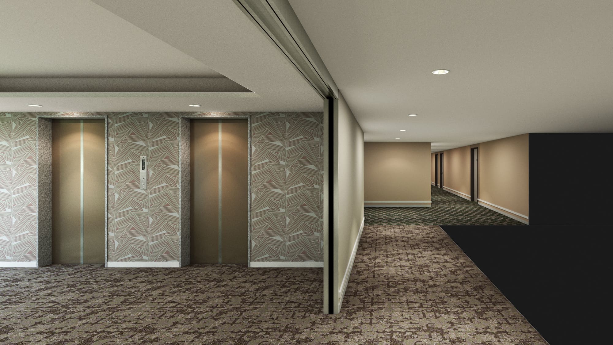 エレベーターホール・廊下（2025年12月リニューアル）