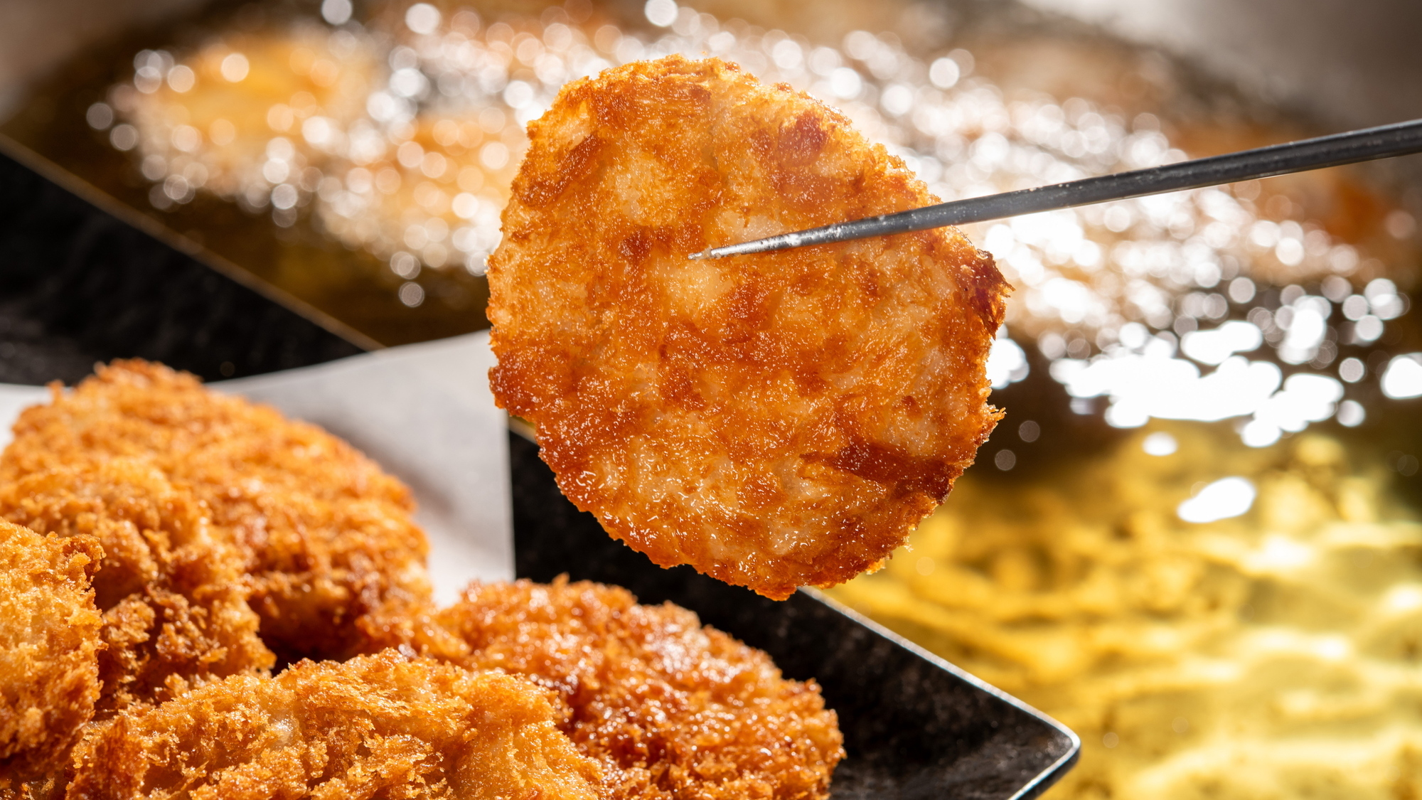 【夕食】ライブキッチン 上州名物ソースかつ丼　揚げたてアツアツをお召し上がりください