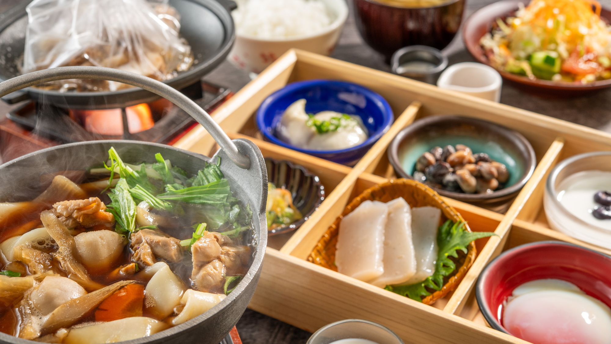 料理長こだわり！群馬の里山朝ごはん