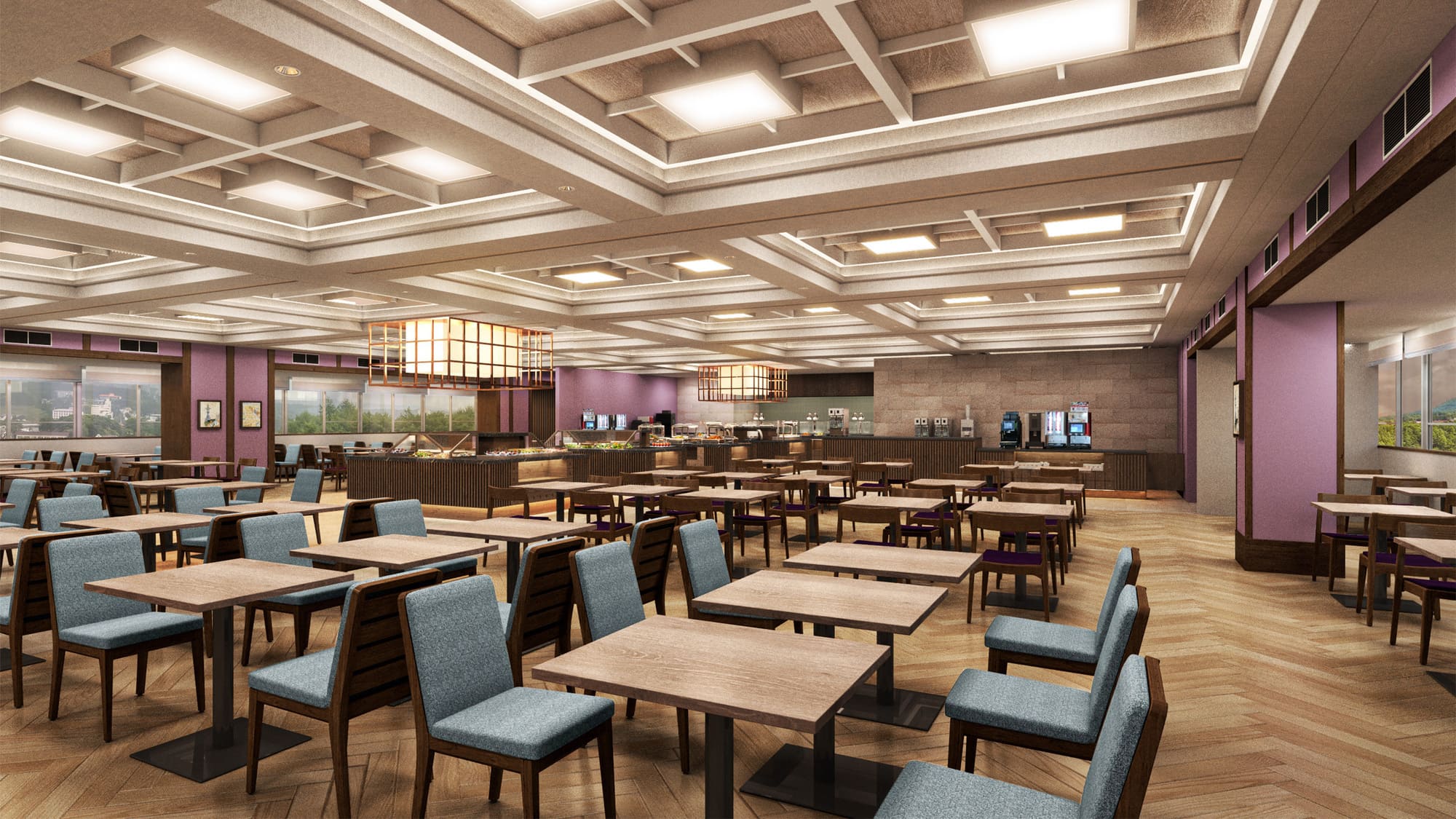 「上毛かるた」や「群馬の伝統工芸品」が散りばめられたレストラン（2025年12月リブランドOPEN）