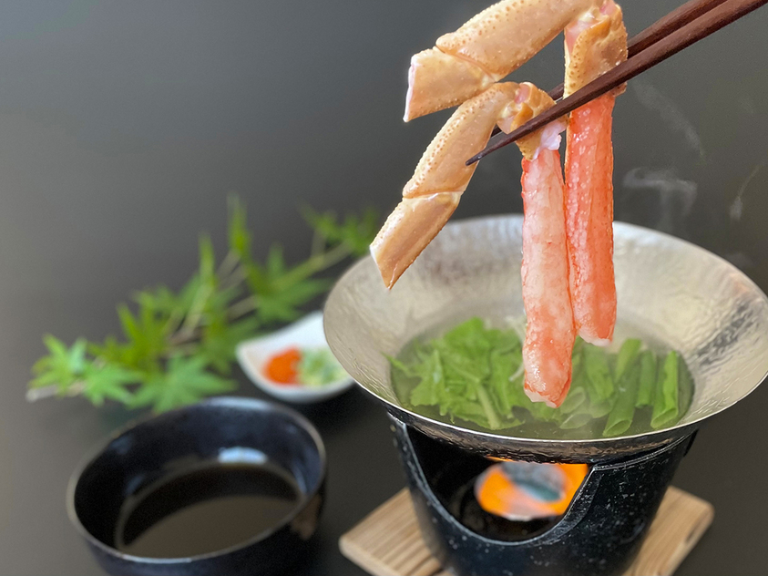 【月曜〜木曜限定】朝食グレードアップ！洗練の最安プラン『カニ２匹使用』のカニコース