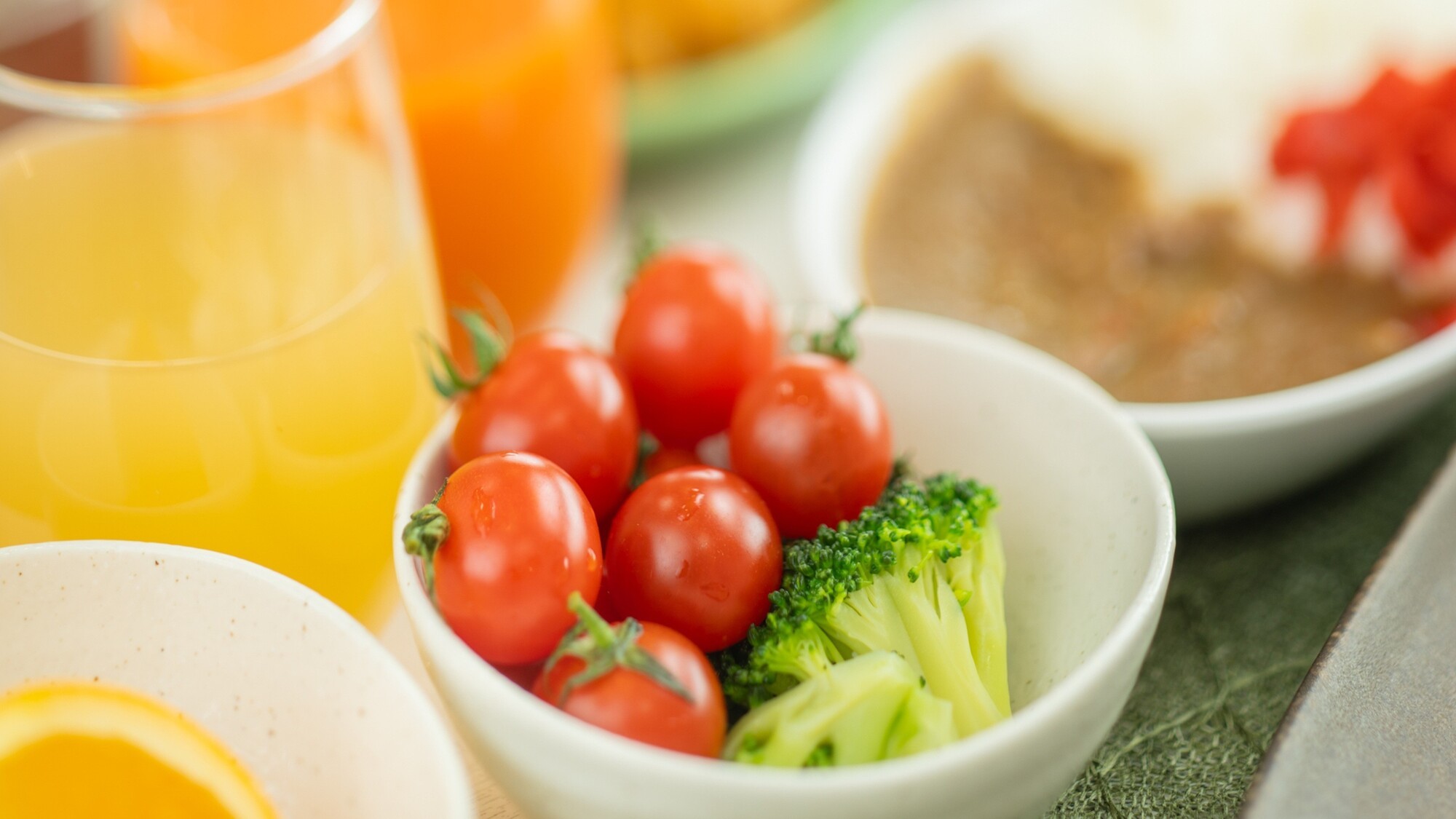 フレッシュな野菜も用意しております