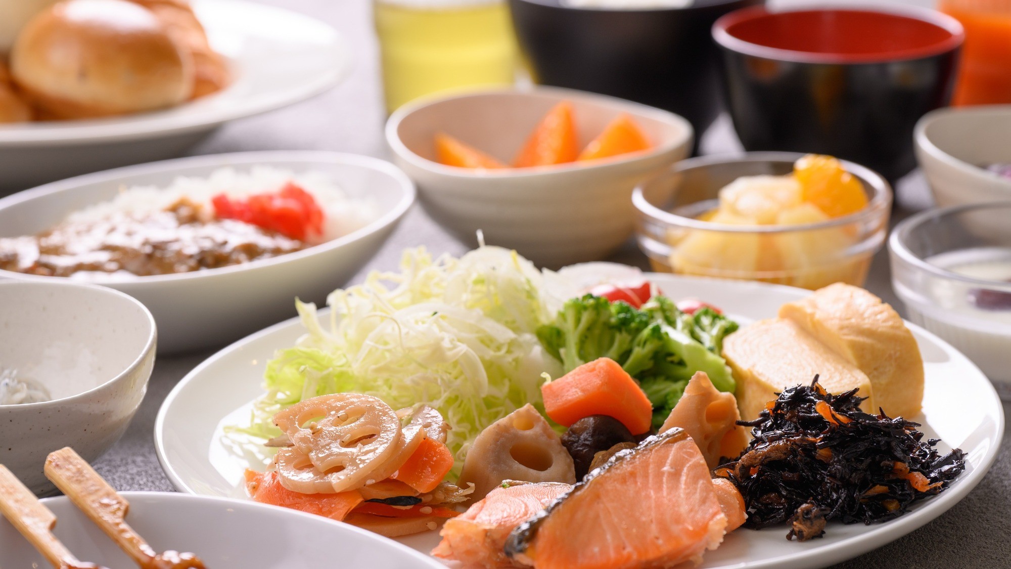 朝食ビュッフェ