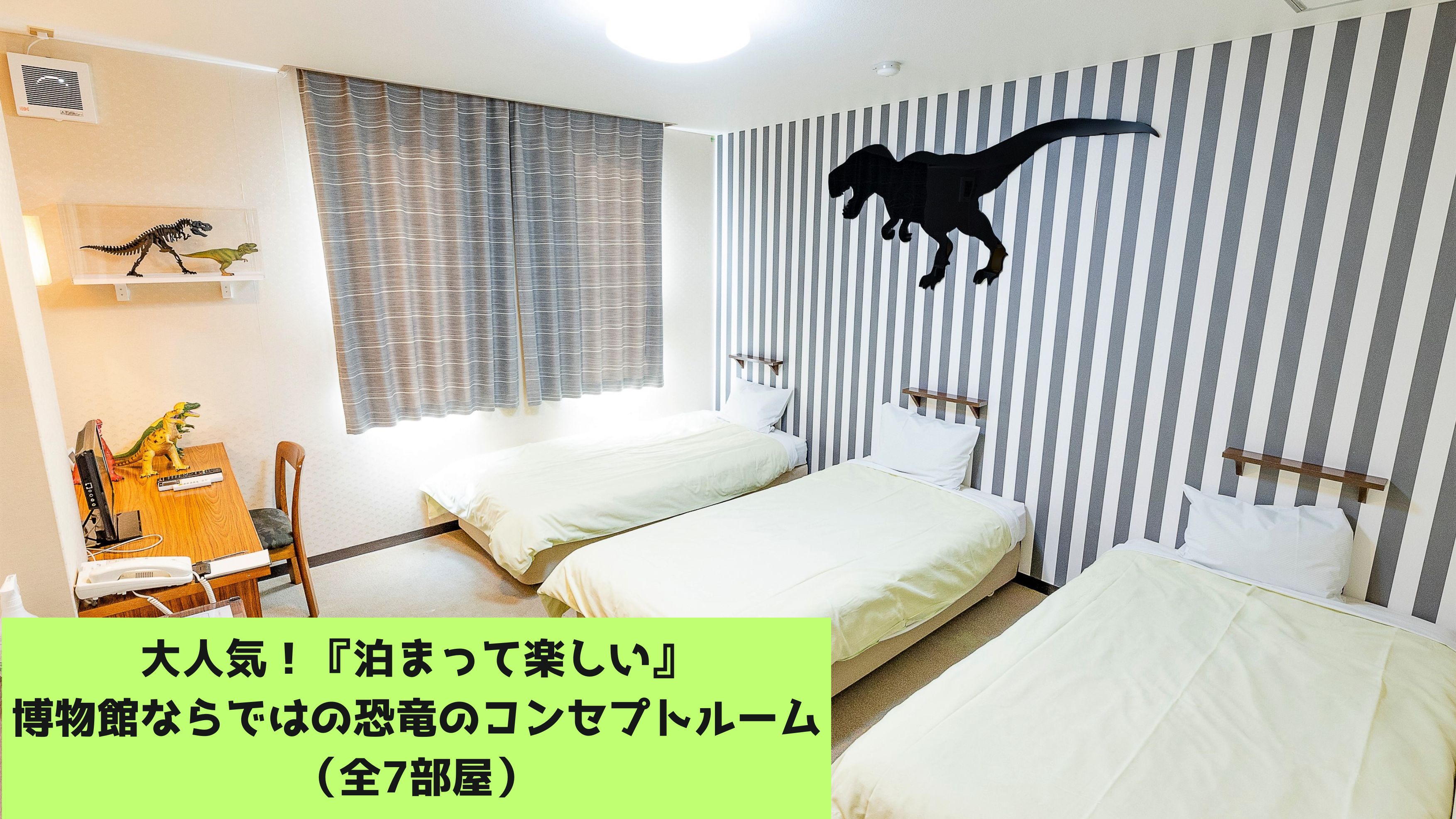 恐竜ルームは全7室！人気です