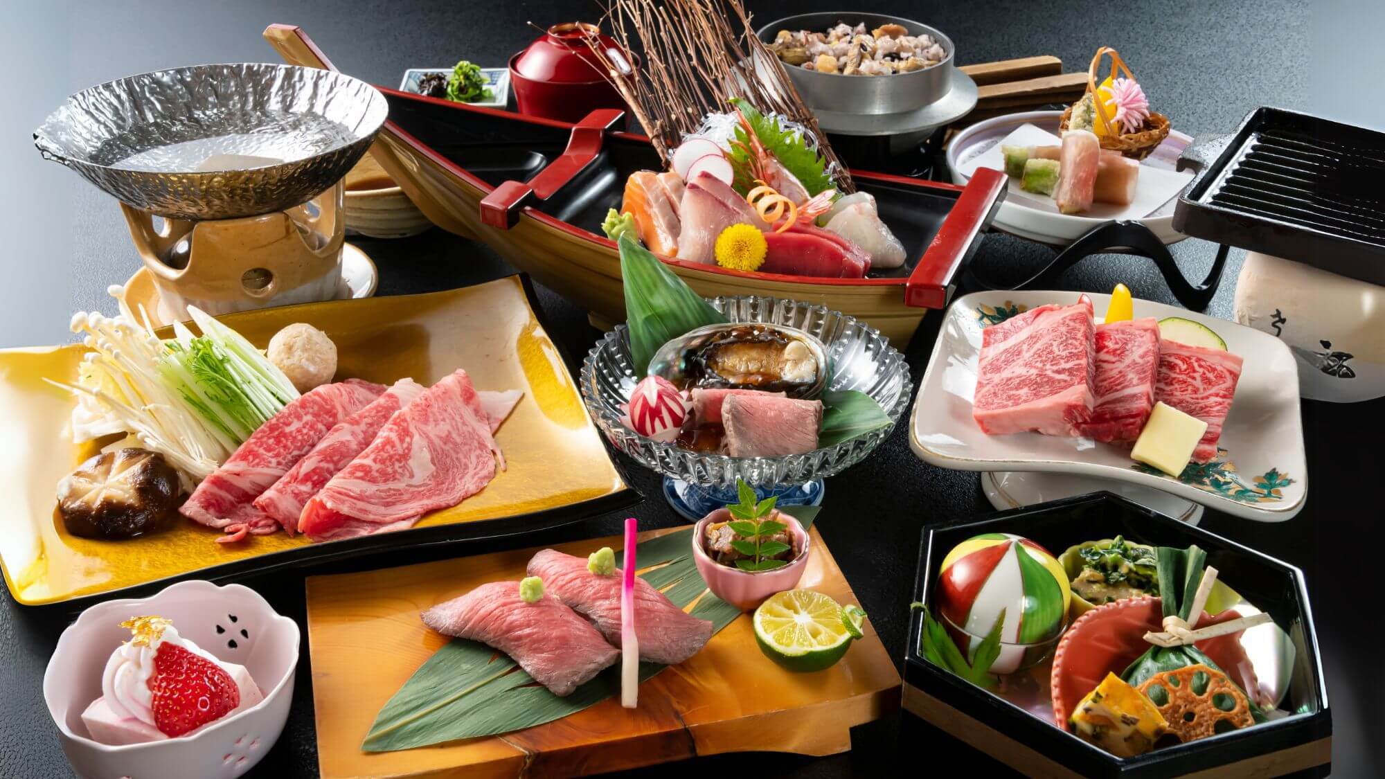 ◆とろける若狭牛ステーキ付き◆極上の素材を贅沢に味わう〇豪華グルメ【和牛極みコース】
