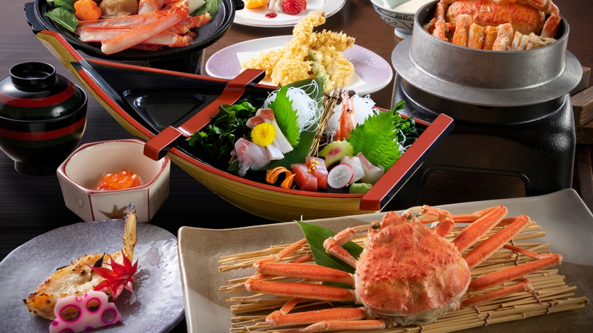 【年内限定｜せいこ蟹付会席】濃厚せいこ蟹を一人一杯！せいこ釜飯・蟹すき鍋・お造り舟盛〇県民人気No1